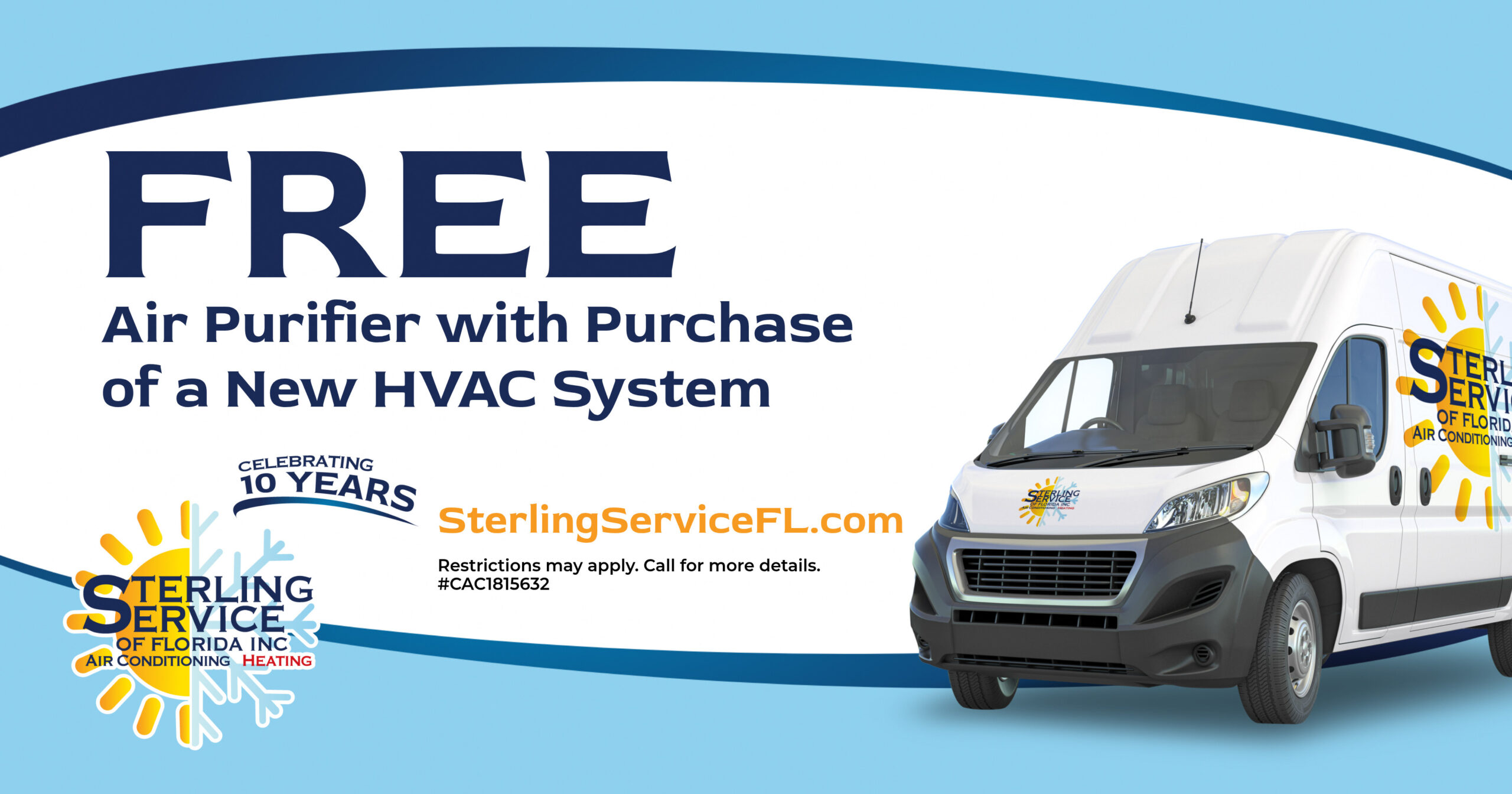 FREE Air Purifier with Purchase of a New HVAC System.