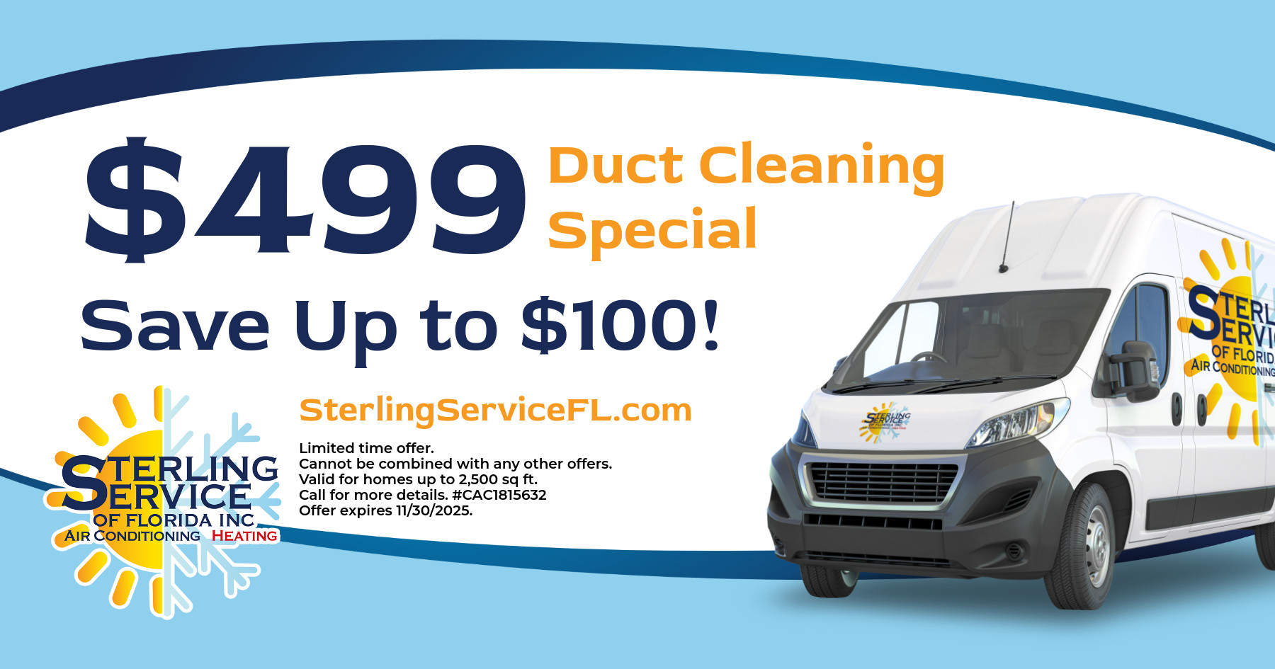 $499 Duct Cleaning Special Coupon. Save Up to $100!